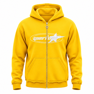 Wholesale New Stylish Custom Zip Up Hoodies For Men Drop Shoulder Zip Up With Logo Basics Cotton Blended Zip Up Hoodies Vendor - Product Image 1