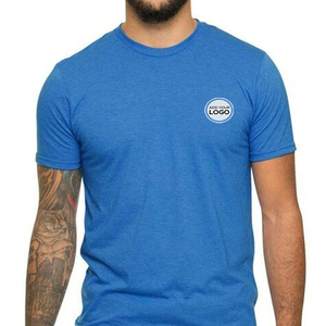 T-shirts vierges décontractés en tissu tri-mélange de qualité supérieure pour la vente en gros – Fournisseur pour commandes en gros de t-shirts vierges tri-mélange doux et décontractés - Product Image 6