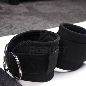 สายรัดข้อเท้าหนังพร้อมโลโก้แบบกำหนดเอง ปรับได้ ไม่ลื่น หัวเข็มขัดแบบปรับได้ เป็นมิตรกับสิ่งแวดล้อม ระบายอากาศได้ดี อุปกรณ์เสริมสำหรับออกกำลังกายและฟิตเนส - Product Image 3