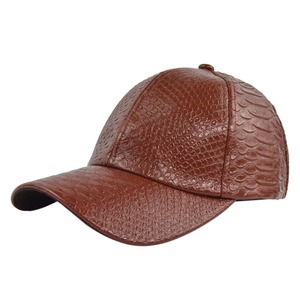 Casquette de baseball en cuir gaufré bleu, structurée, 6 panneaux, chapeau de sport réglable, unisexe, pour les voyages en plein air - Product Image 2