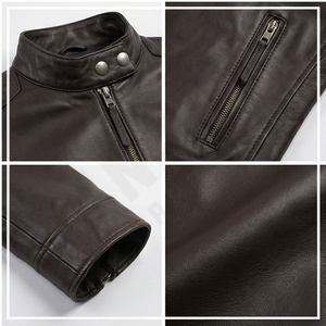 New Fashion Women <b>Sheep</b> <b>Skin</b> Leather Knitted <b>Jackets</b> High Quality Factory Direct Sale Made in Pakistan Winter - Product Image 4