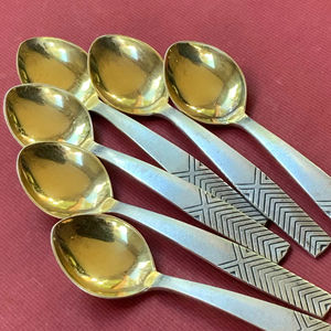 Modern Design Metal <b>Serving</b> <b>Spoon</b> <b>Gold</b> Silver Elegant Finished Perfect Flatware Cutlery Stylish Tabletop Dining Kitchenware - Product Image 1