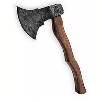 Burraq Hache de fendage Tomahawk personnalisée 17 pouces en acier Damas avec manche en bois de rose, pour la chasse, le camping et l'extérieur, qualité industrielle, pour le bricolage, cadeau pour la fête des pères