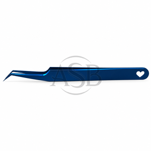 Pinzas Curvas para Pestañas con Aislamiento de Plasma Azul, Acero Inoxidable, Impresión de Logotipo Personalizado, Instrumento de Belleza, Aplicador de Pestañas - Product Image 5