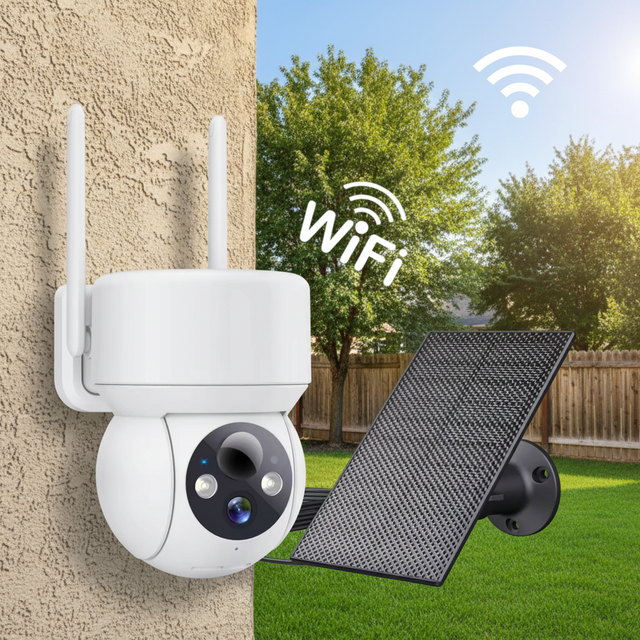 Cosflow Indoor Smart Home IP Security Camera Built-in Battery WiFi Supported AI Smart Tracking Night Vision HD Cloud Storage
