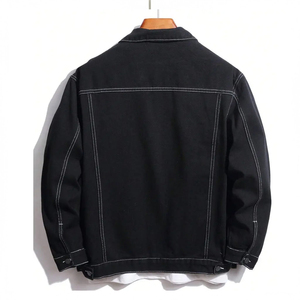 Vestes en jean pour hommes, nouveau style, haute qualité, prix usine, vente en gros, style décontracté urbain - Product Image 2