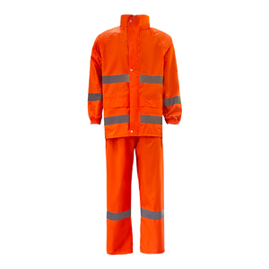 Combinaison de travail à prix d'usine, logo personnalisé, résistante, conforme aux normes ANSI Classe 2 et EN ISO 20471 Classe 3, avec bandes réfléchissantes et éclairage LED de sécurité. - Product Image 1