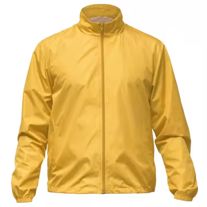 Chaqueta cortavientos impermeable de lona larga y delgada para hombre, diseño personalizado al por mayor, con cremallera, para senderismo y actividades al aire libre. - Product Image 6