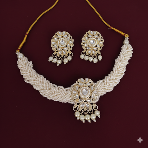 Parure de bijoux tendance 2026 avec collier ras-du-cou multicouche de perles et pendentif ethnique Kundan, haute qualité, vente en gros, pour mariages et fêtes - Product Image 5