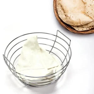 High Demand Stainless Steel <b>Bread</b> and Roti Storage <b>Basket</b> for Kitchen and Dining Customizable Service Available - Product Image 3