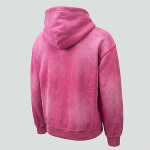 Ensemble de survêtement rose en velours personnalisé pour homme, brodé, style streetwear, en molleton doux, avec short et sweat à capuche - Product Image 3