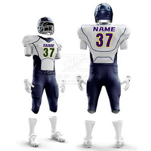 Uniforme de Fútbol Americano Personalizado para Adultos, Color, Logotipo, Nombre y Número Personalizables, Poliéster Transpirable, Ropa Profesional para Equipos, OEM - Product Image 6