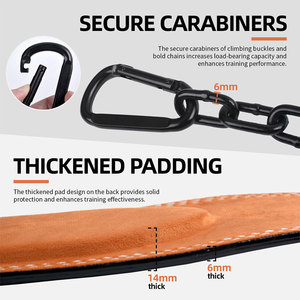 OEM Service High Quality Custom Leather Dipping <b>Belt</b> Weight Lifting Foldable Breathable Lightweight Low Price Gym Workout <b>Belt</b> - Product Image 4