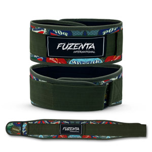 Ceinture de musculation en néoprène vert terre, robuste, pour entraînement de soulevé de terre, avec soutien dorsal réglable, logo personnalisé, ceinture de gym en néoprène - Product Image 1