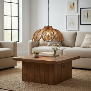 Vintage Style Handmade Rattan Lampshade Natural Woven Pendant Light Shade Eco Friendly Home Decor Lighting Vietnam Factory - Product Image 1