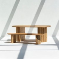 Banc Vandana Falcon en bois de mangue pour un salon élégant, une salle à manger et un usage intérieur/extérieur dans les maisons modernes
