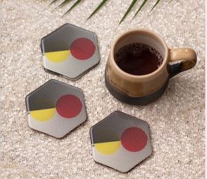 Posavasos de té con logo personalizado impreso a todo color, posavasos ecológicos de corcho y cartón para bebidas - Product Image 4