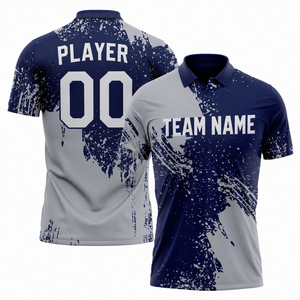 Polo de sport personnalisé pour homme, séchage rapide, respirant, manches courtes, uniforme d'équipe/club avec logo brodé, vente en gros - Product Image 1