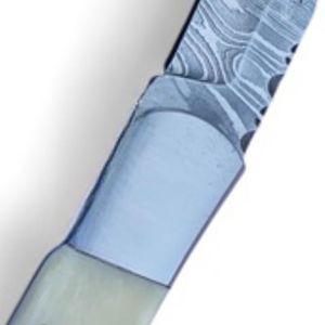 Compact Folding Knives Damascus Pattern <b>Steel</b> Blade Handmade Design Ergonomic Grip for Hunting Camping Hiking and <b>Outdoor</b> - Product Image 5