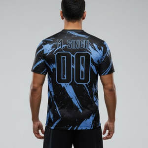 เสื้อฟุตบอลผ้าสเตรชใส่สบาย น้ำหนักเบา ระบายเหงื่อได้ดี สำหรับโรงเรียน ชมรม ทีม และตลาดขายส่ง - Product Image 4