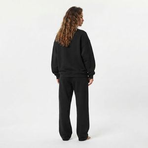 Conjunto de Sudadera y Pantalón Jogger Oversize de Algodón con Hombros Caídos y Cuello Redondo para Mujer, Venta al por Mayor, Estilo Casual Urbano - Product Image 5