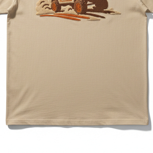 เสื้อยืดพิมพ์ลายพัฟฟ์แบบสั่งทำสำหรับผู้ชาย ผ้าคอตตอนหนานุ่ม สไตล์สตรีทแวร์ ผู้ผลิตเสื้อผ้า - Product Image 3