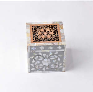 Brûleur bakhoor à l'huile essentielle incrusté de coquillages bougeoir mubakhar pour la décoration intérieure - Product Image 6