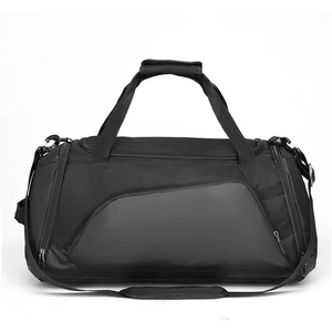 Bolsa de Gimnasio Oxford Unisex de 30-40L, Color Sólido, Cierre de Cremallera, Estilo Casual, Asa Suave y Resistente, Correa Ajustable, Compartimento Interior - Product Image 6