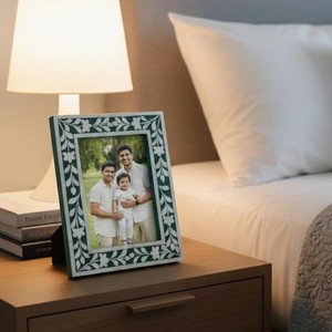 Marco de Fotos Decorativo con Incrustaciones de Hueso de Camello, Mosaico Hecho a Mano, Elegante Decoración Tradicional para el Hogar - Product Image 2