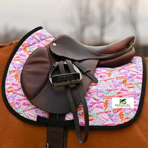 แผ่นรองอานม้าคุณภาพสูง ลายซันสัญลักษณ์แบบซับลิเมชั่น คุณภาพเยี่ยม แผ่นรองอานม้าสำหรับขี่ม้า ใช้ได้หลากหลาย - Product Image 5