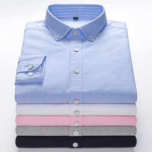 Camisa de Vestir Formal para Hombre, Manga Larga, Cuello con Botón, Corte Slim Fit, Algodón Transpirable, Tela Satinada, Cómoda para Oficina - Product Image 6