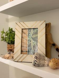 Cadre photo en os incrusté de style vintage, élégant accent décoratif pour la maison - Product Image 4