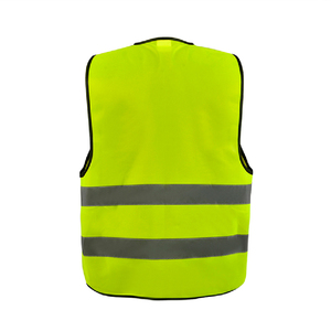 เสื้อกั๊กสะท้อนแสงเพื่อความปลอดภัยสำหรับผู้ชาย สีเหลือง คอวี ระบายอากาศได้ดี ผลิตจากโพลีเอสเตอร์ เหมาะสำหรับงานกลางแจ้งและสวมใส่ลำลอง - Product Image 2