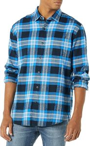 Chemises en flanelle à carreaux pour hommes avec logo personnalisé, manches longues, coupe classique, coton brossé, boutons, chemise à carreaux décontractée, ODM, haute qualité - Product Image 4