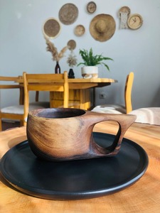 HASAN CRAFT Handcrafted Wooden <b>Mug</b> Luxury Design with Handle Eco-Friendly <b>Reusable</b> for Home & Outdoor Use - Product Image 4