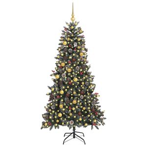 Sapin de Noël artificiel vert de 82,68 pouces avec 300 LED - Product Image 3