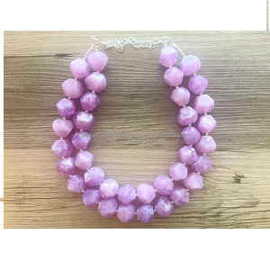 Collar de cuentas de resina étnica más vendido para mujer diseño geométrico de moda para fiestas de boda - Product Image 1