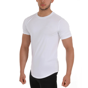 T-shirt en coton teint en fil pour homme, style USA, coupe classique, épaules tombantes, col rond, respirant, séchage rapide, écoresponsable, streetwear - Product Image 3
