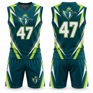 Mesh Basketball Uniform Jersey And <b>Shorts</b> Set Smooth Seams Comfortable Cut Training Sessions Fitness Practice Sourcing <b>Tailoring</b> - Product Image 2