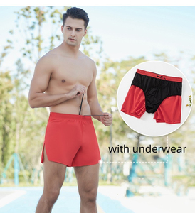 Pantalones Cortos Deportivos para Hombre con Ropa Interior, Nailon y Elastano, Secado Rápido, Logotipo Personalizado, Alta Calidad, para Maratón - Product Image 2