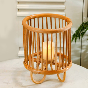 Lanternes en rotin en forme de champignon, prix le plus bas, porte-bougies, lanterne pour décoration intérieure et extérieure - Product Image 4