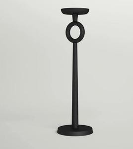 Support de bougie haut en métal noir élégant pour décoration de table et usage domestique, idéal pour le salon, à prix avantageux - Product Image 6