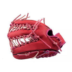 Guante de Béisbol Aislado e Impermeable de Piel de Cerdo Roja, Dedos Completos, Diseño H-Web, para Receptor Zurdo, Antideslizante, Unisex, para Todas las Estaciones - Product Image 2