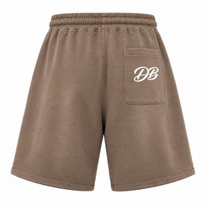 Shorts en molleton surdimensionnés pour hommes, mélange de coton de qualité supérieure, style streetwear décontracté, fabricant OEM ODM, vente en gros - Product Image 6