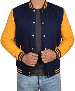 Heritage Champions Wool & <b>Leather</b> Varsity <b>Jacket</b> Legacy Letterman Premium College Varsity <b>Jacket</b> - Product Image 2