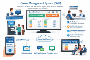ซอฟต์แวร์จัดการคิวสำหรับองค์กรเพื่อการจัดการลูกค้าอย่างชาญฉลาด |   AT-QMS – มีจำหน่ายแบบ OEM - Product Image 2