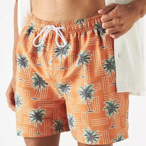 Shorts de bain pour homme personnalisés, de haute qualité, séchage rapide, taille élastique avec cordon de serrage, 100% polyester - Product Image 3