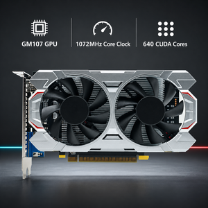 Nouvelle carte graphique GTX <span class=keywords><strong>750</strong></span> <span class=keywords><strong>Ti</strong></span> 4 Go GDDR5 128 bits pour jeux avec double ventilateur pour ordinateur de bureau PCI Express 3.0 DirectX 12 - Product Image 2