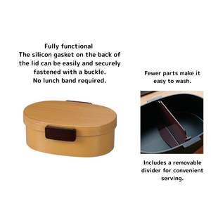 Boîte à lunch de 800ml de style japonais de haute qualité au micro-ondes avec couvercle en plastique lavable facile à nettoyer - Product Image 3