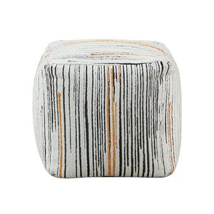 Pouf ottoman moderne carré en tissu jacquard antidérapant, 1 pièce, pouf de siège, fauteuil pouf, pouf rembourré - Product Image 3